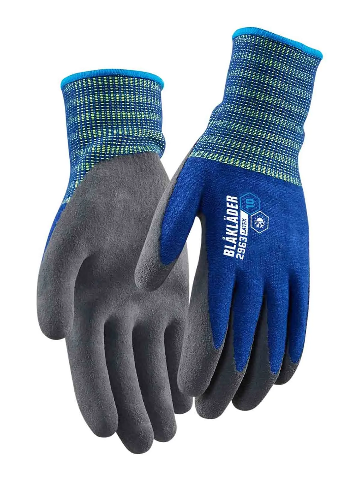 2963-1452&#x20;Work&#x20;Gloves&#x20;Light&#x20;Lined&#x20;Latex&#x20;Coated&#x20;-&#x20;Bl&#xE5;kl&#xE4;der