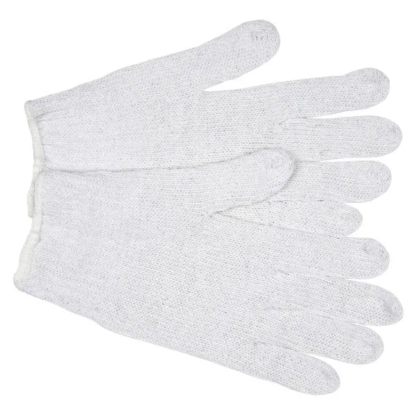 9600M MCR Safety Regular Weight Gloves, Medium, Cotton Polyester Blend, White