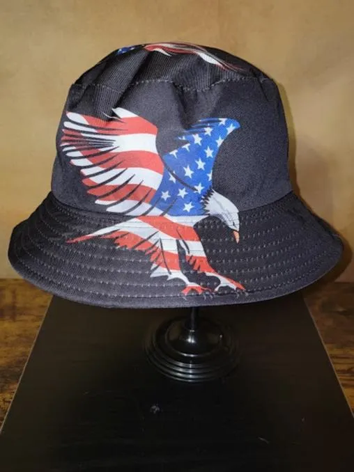 Adult Size 56-58cm USA Bucket Hat