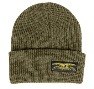 ANTIHERO STOCK EAGLE LABEL BEANIE OLIVE