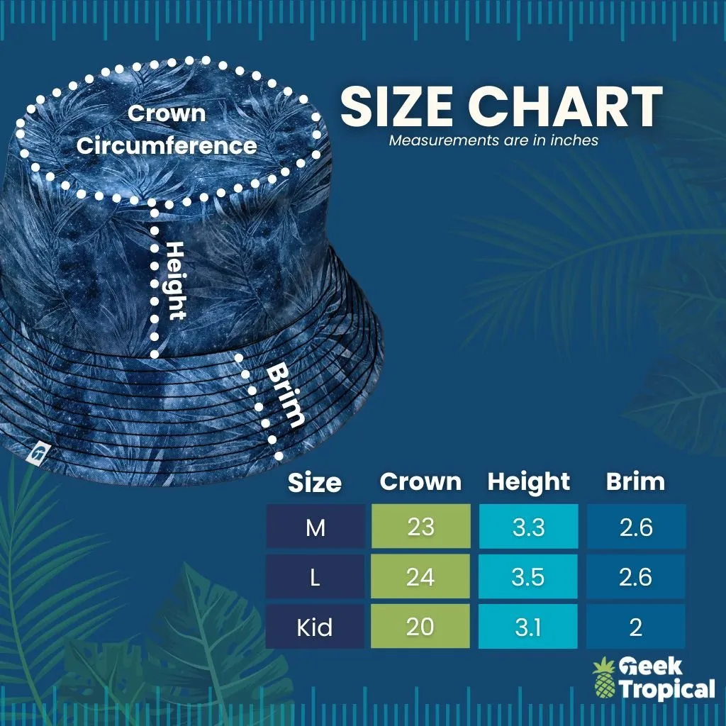 Binary Computer 1s and 0s Teal Black Bucket Hat