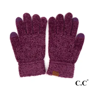 Chenille Gloves-Orchid-50% OFF