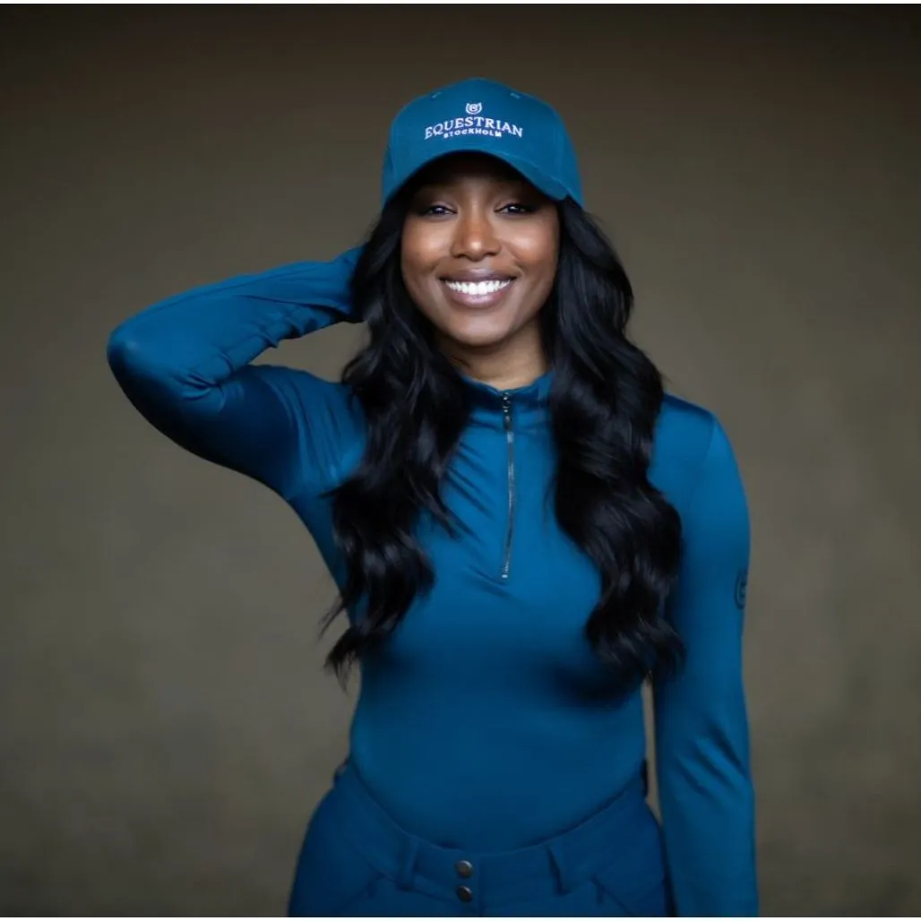 Equestrian Stockholm Cap Blue Meadow