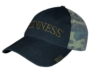 Guinness Washed Camo Print Baseball Cap
