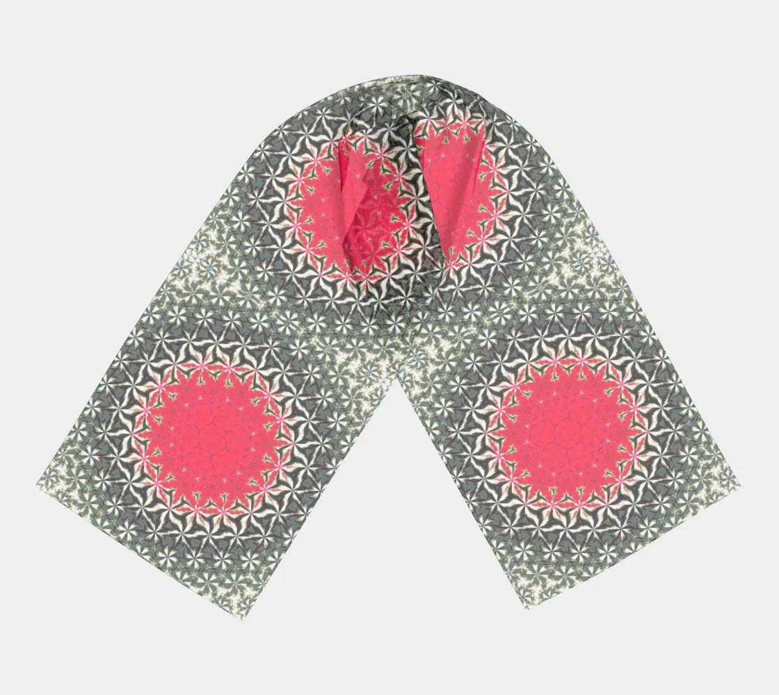 Hollyhocks Long Scarf
