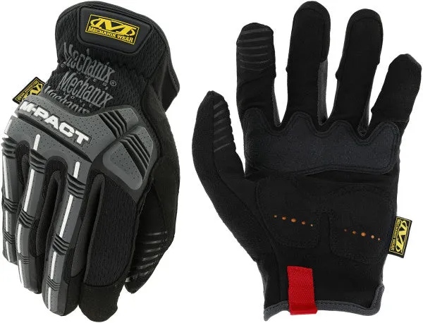Mechanixwear M-Pact® Open Cuff Glove in Black/Grey