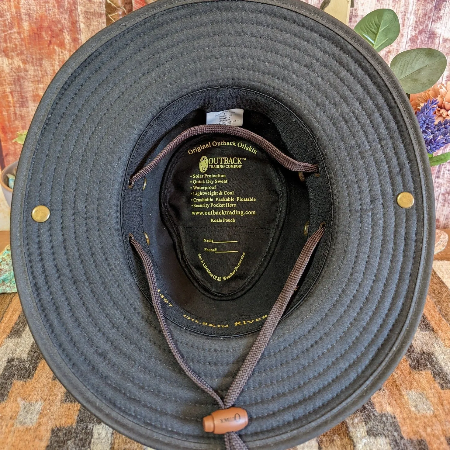 Oilskin-treated Cotton Hat the “River Guide”  by Outback 14726