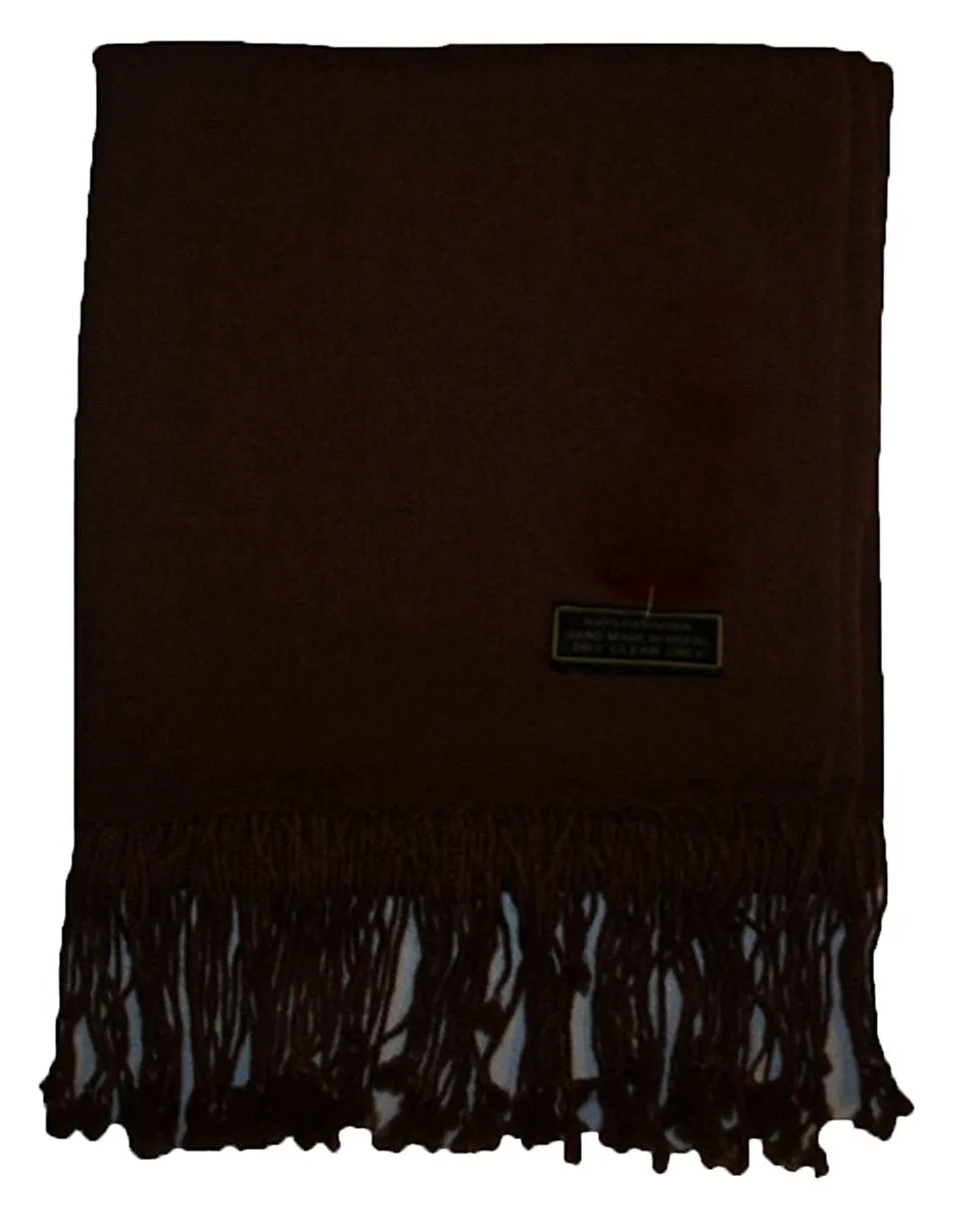PS 100 Original Cashmere Pashmina Scarf Shawl Throw Nepal 28 X 74 inches