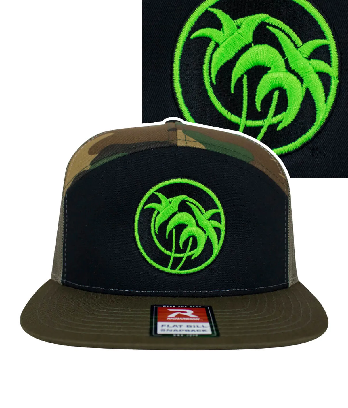 "Verde Palm" 7 Panel Trucker Hat