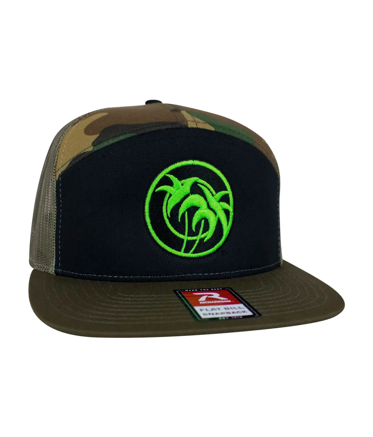 "Verde Palm" 7 Panel Trucker Hat