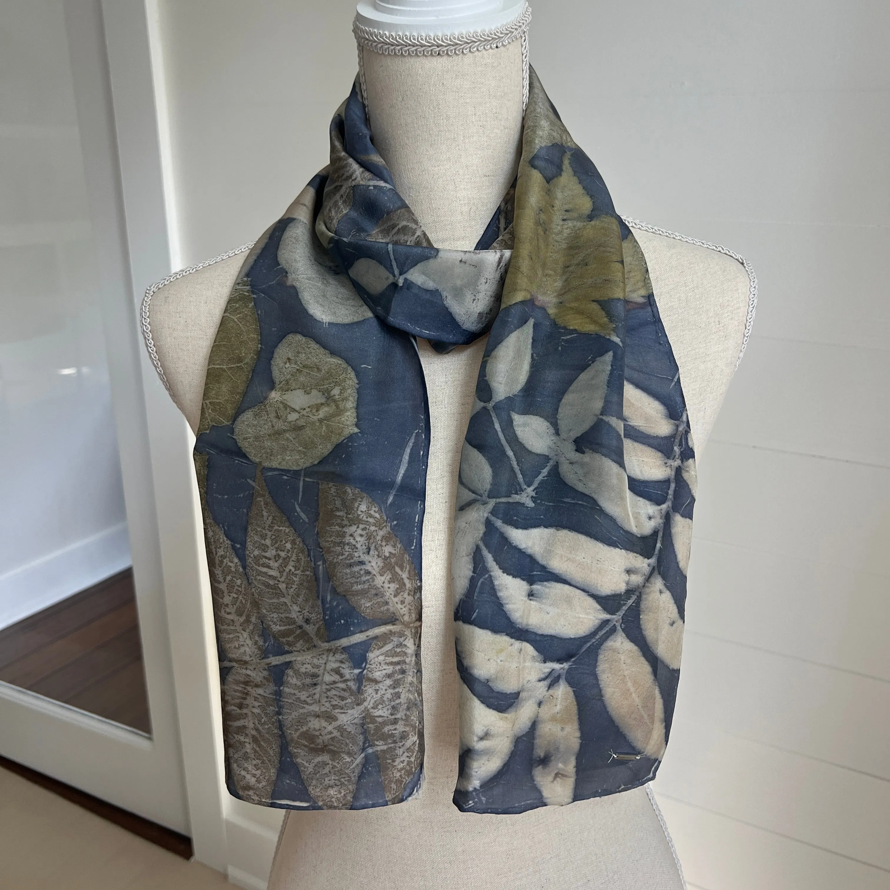 Silk Scarf - Lynn Dark Logwood Elegance