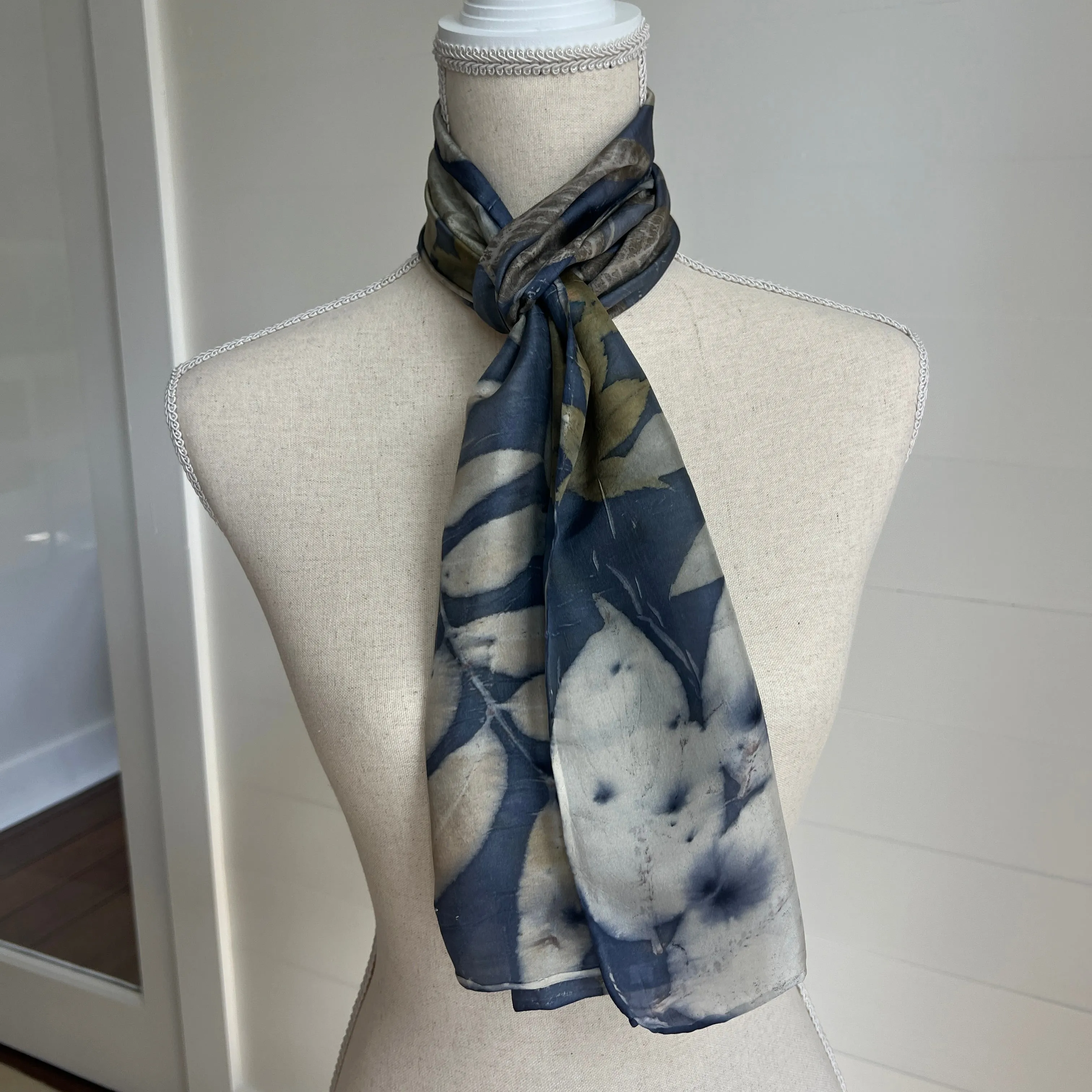 Silk Scarf - Lynn Dark Logwood Elegance