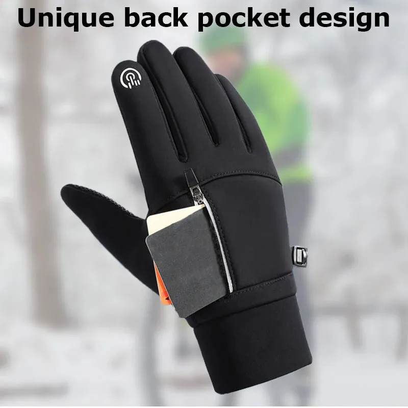 Winter Gloves Waterproof Thermal Sport Glove for Men Women for Running Cycling Driving Ski Hiking Warm Glove for Work